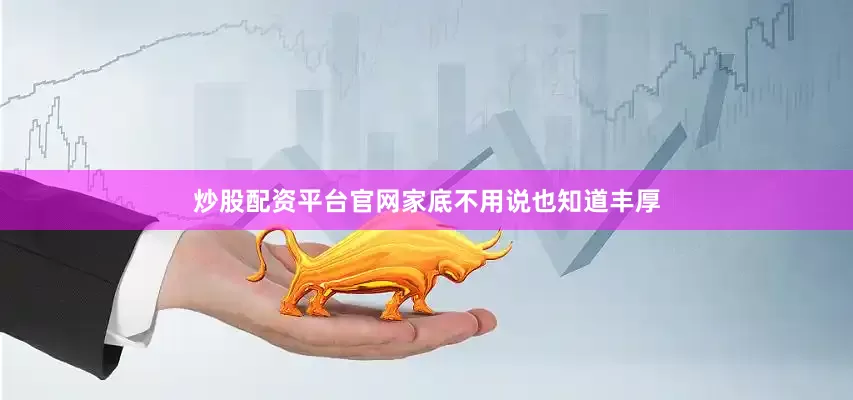 炒股配资平台官网家底不用说也知道丰厚
