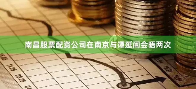 南昌股票配资公司在南京与谭延闿会晤两次