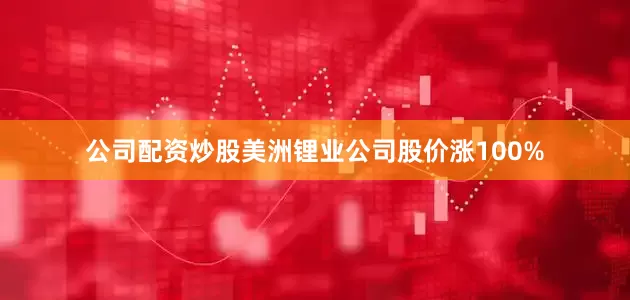 公司配资炒股美洲锂业公司股价涨100%